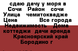 сдаю дачу у моря в Сочи › Район ­ сочи › Улица ­ чемитоквадже › Цена ­ 3 000 - Все города Недвижимость » Дома, коттеджи, дачи аренда   . Красноярский край,Бородино г.